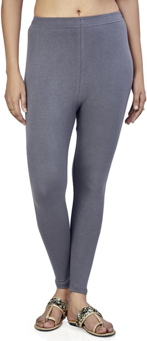 Belonas Women Grey Solid Cotton Lycra Blend Ankle Length Western Wear Legging (Xxl) Pack Of 1