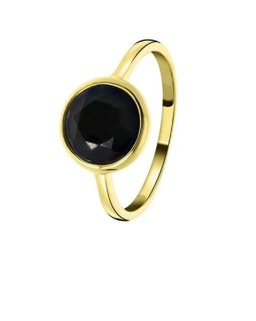 Ceylonmime Sulemani Hakik Ring With Gold Plated Ring