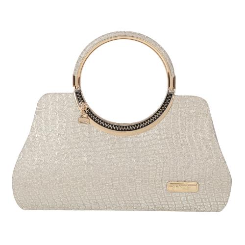 AADHUNIK LIBAAS Women Silver Hand-held Bag