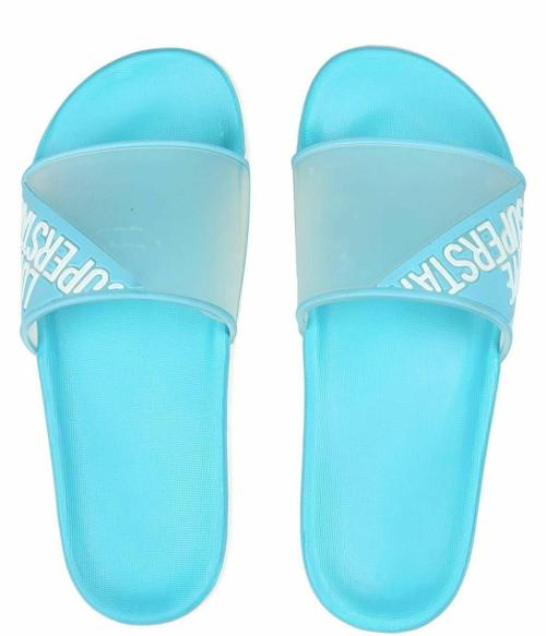 Des Tongs Sky Blue Slides for Women
