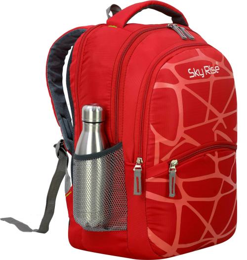 Sky Rise Red Waterproof Laptop Bag - 40 L