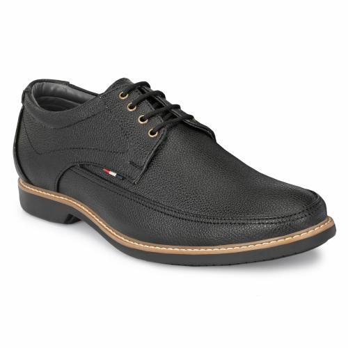 Toro Blu Vegan Leather Men Casual Shoes (BLACK)