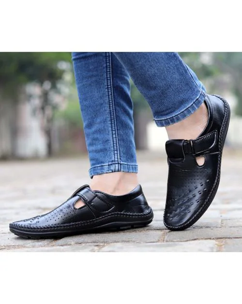 Buy KAVSUN Men Black Casual Sandal Online at Best Prices in India JioMart.