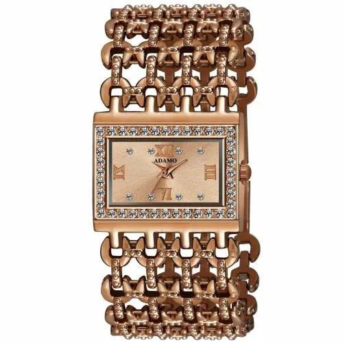 ADAMO Adele Gold Dial Women's & Girl's Watch 862EEM04