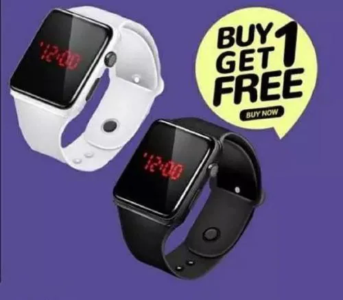 Acnos Digital Watch Combo Pack of 2 BUY 1 GET 1 Most Selling Latest Trending Men Women watches smart Watch Classy Digital Watch Wrist Watch Sports Watch LED Band Kids Boys Girls Smart Watches