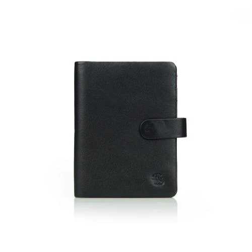Rustic Leather Stitchless Minimalist Leather Cardholder for men Black