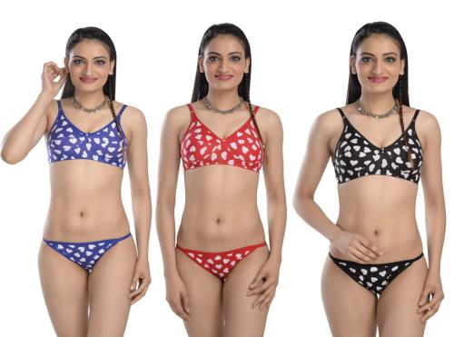 COMFY BRA PANTY ALL COLOR PACK 3 -34 E