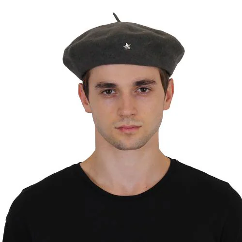Goodluck French Beret Cap, Army Style Woolen Beret Cap