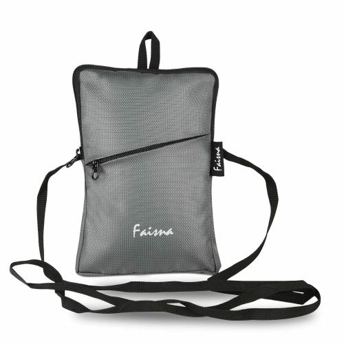 Faisna Small Cross Body Travel Mobile Pouch Messenger Bag Sling Bag for Women (Grey)