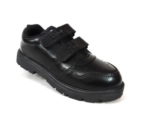 Coolz Unisex Kids Black Formal School Uniform Shoes Gola Velcro
