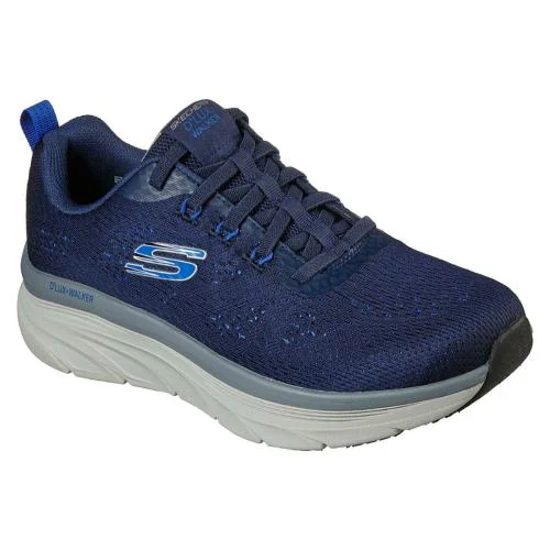 Skechers Men's D'LUX Walker-Commuter Navy/Gray Sports Shoe