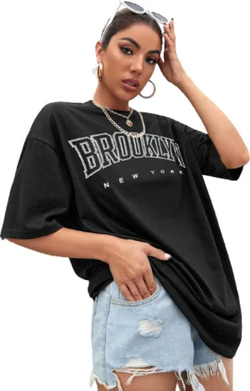 The Lion's Share Women Solid Round Neck Cotton Blend White T-Shirt