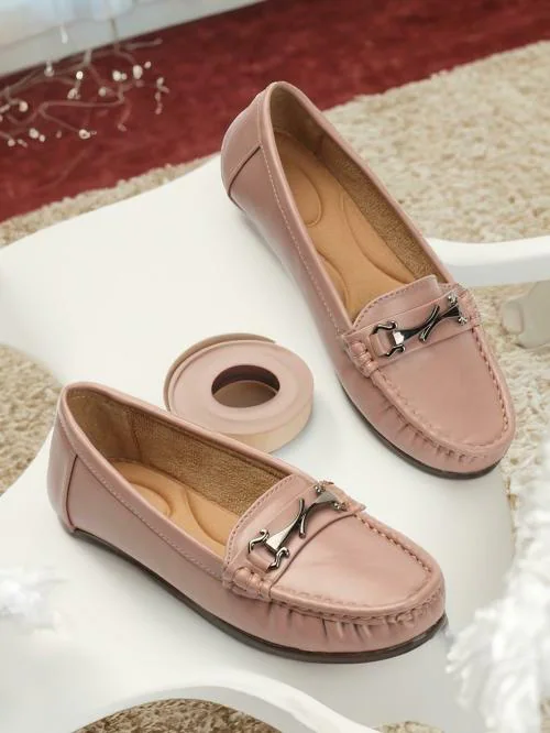 Loafers For Women (Pink)