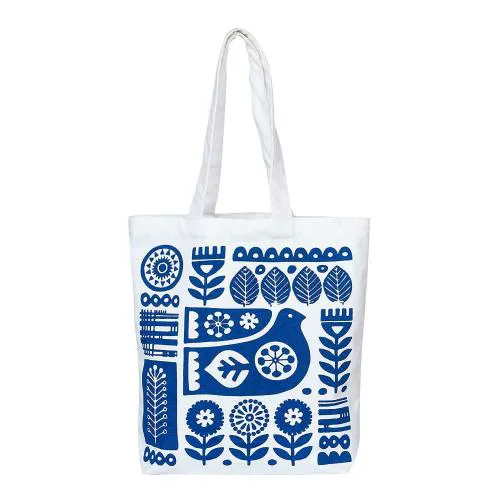 ALPINES STORE Stylish Canvas Ladies Large size Indigo Blue Cotton Tote Bag