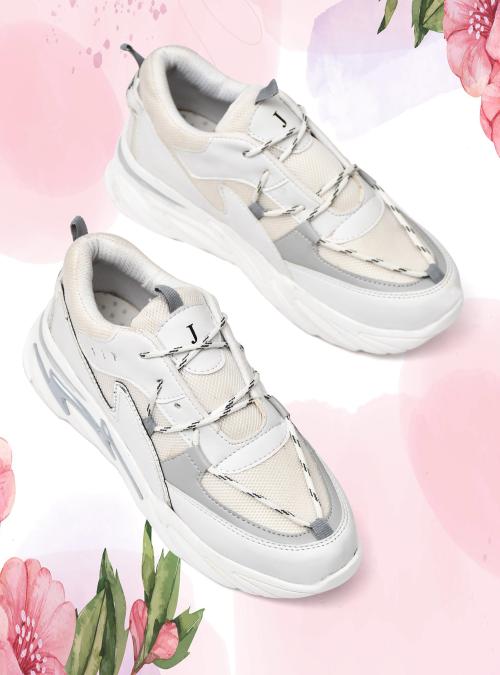 Jeevi Women Casual Sport Shoes Training & Gym Shoes For Women (Grey)