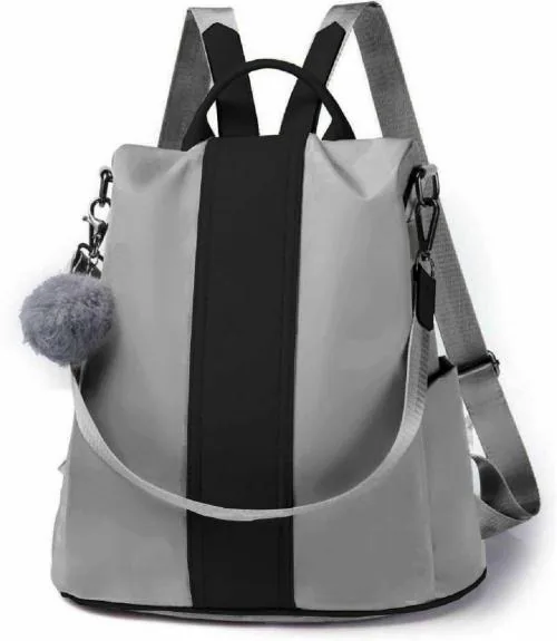 SAHAL Beige PU Leather Backpack 10 L