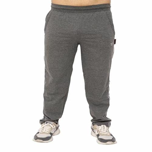 tex-fro Men's Cotton Solid Regular Track Pant|Elastic Waistband Lower for Men in grey color