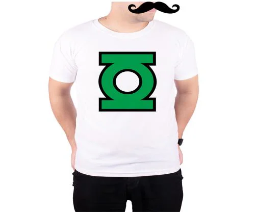 Mooch Wale Green Lantern Logo White Quick-Dri T-shirt For Men - White, M