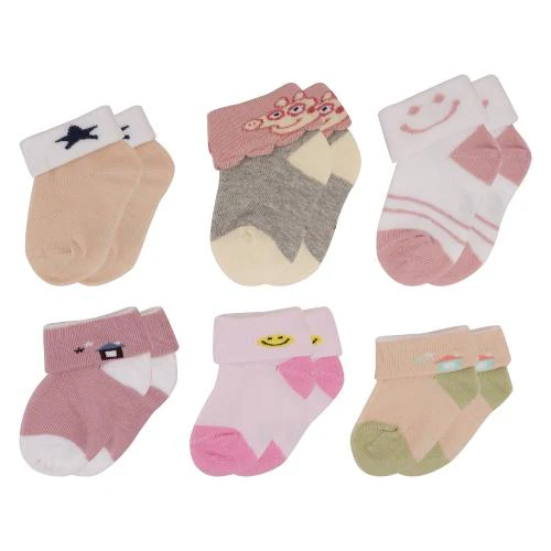 Infants Socks Woolen -Designer Socks For Kids (Age 6-12 Months, Pack Of 6 Pairs)TENDSY New Born Baby Socks Set - Baby Winter Cotton Socks - Infants Socks Woolen -Designer Socks For Kids (Age 6-12 Months, Pack Of 6 Pairs)