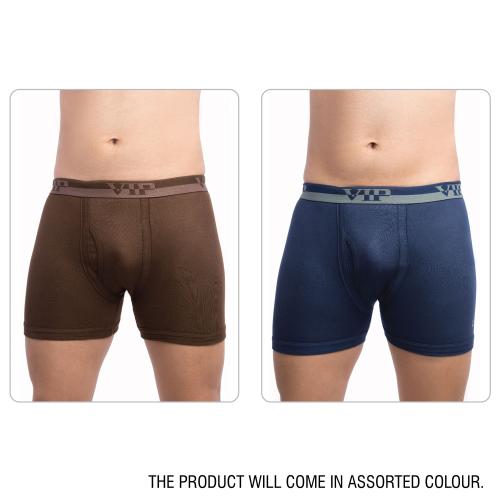 VIP Men's Assorted Ultra Cotton Pack of 2 Trunk