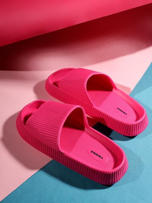 TRENZ by Shiv Naresh | Women's Slippers | COMFORT| HOT PINK (7)