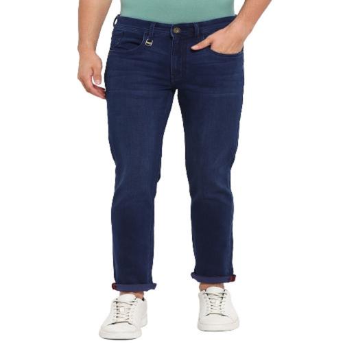 Buy Red Chief Slim Cotton Poly Lycra Blue Solid Casual Denim Jeans for