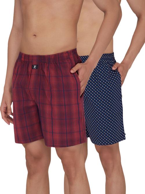 XYXX Pack of 2 Super Combed Cotton Astor Men Boxers