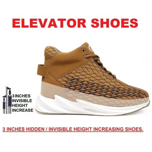 Bxxy Men's 3 Inch Hidden Height Increasing Casual Sports Running Shoes