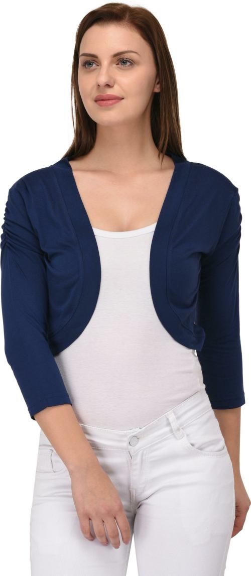 Espresso Women Navy Solid Pure Cotton Shurg