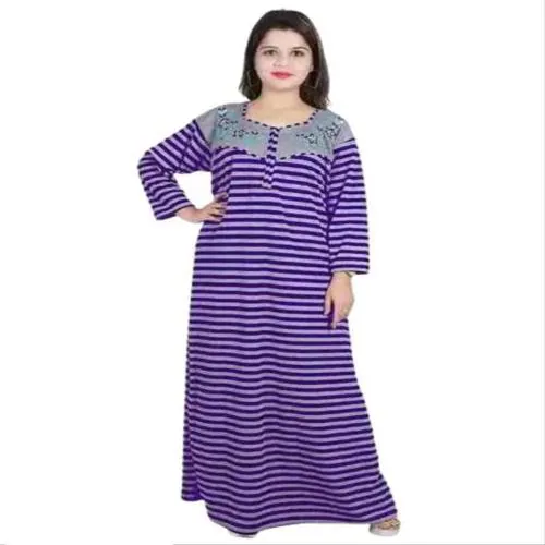 NOWMODEL Women Woolen Nighty Patta For Winter Nightdress