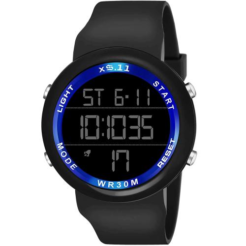 Swadesi Stuff Digital Black Dial Multi Function Sports Watch - ADDI BLUE (Boys & Girls)