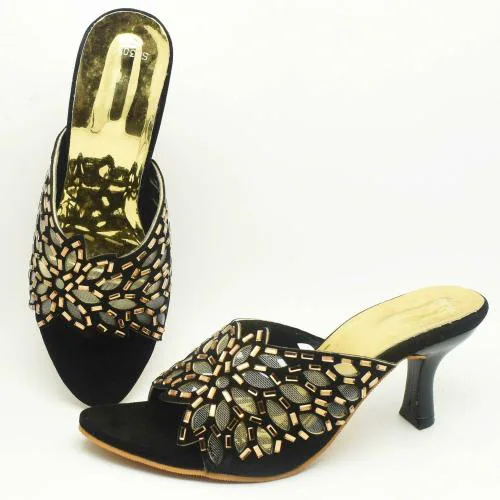 HardForce Black Wedges For Women || Heels For Women || Sandals for Women||