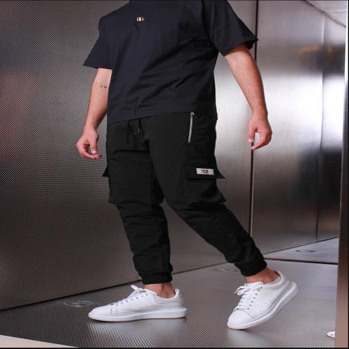 Joggers Park Mens Stylish Zipper Tech Wear Pants