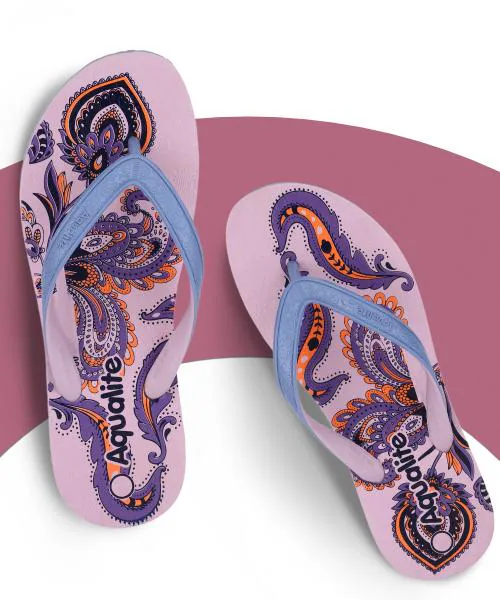 Aqualite Purple & Violet Slippers For Women