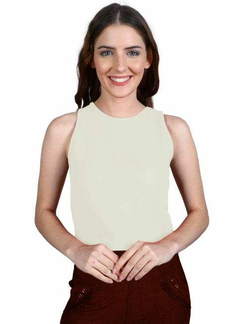 THE BLAZZE Women crop top Racer back Neck Sleveless Top