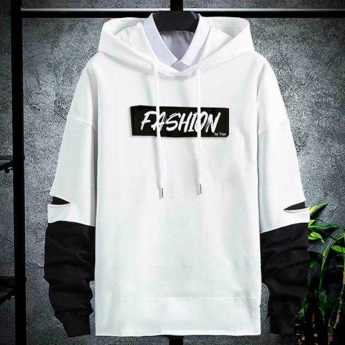 TRIPR Men Full Sleeve Printed Hooded Sweatshirt