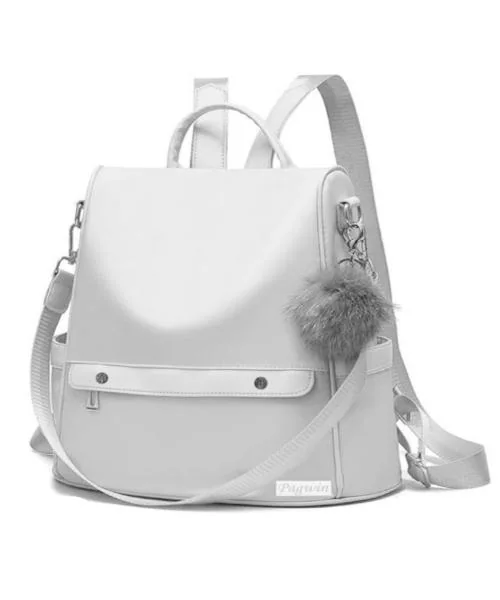 JAISOM Stylish Women Girls PU Leather Backpack For College School Office Tution Travelling