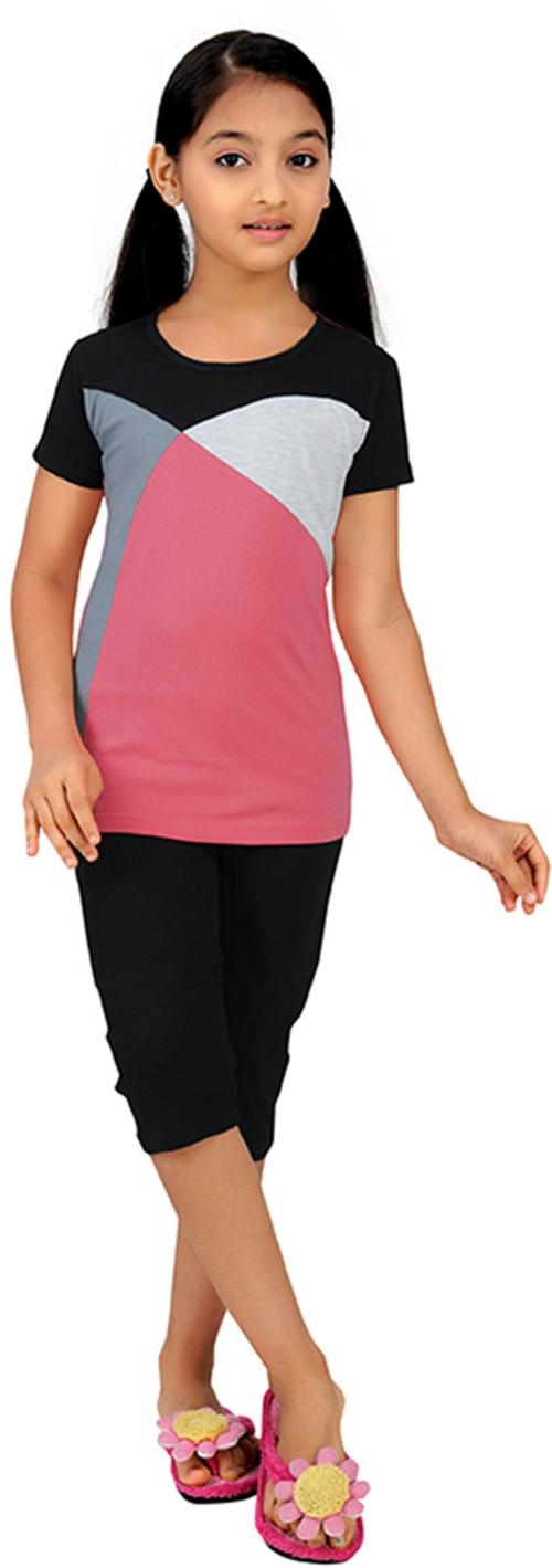 Just4You Girls Multicolor Hosiery Night Dress Set (12-13 Years)