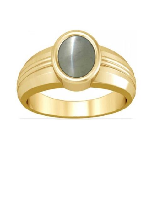 CEYLONMINE Copper Cat's Eye Gold Plated Ring