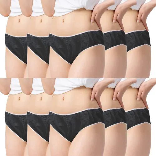 Buy VANILLAFUDGE Women's Black Cotton Disposable Panties for Post delivery, Periods,Maternity