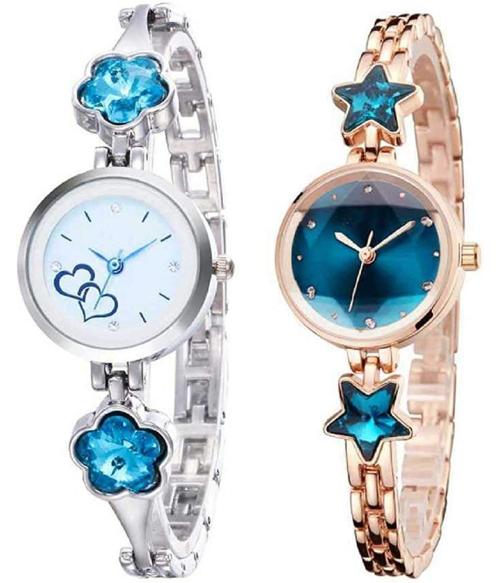 Buy Goldenize Fashion New Casual Classic Rose Gold Diamond Multicolor Dial Women and Girl Wrist