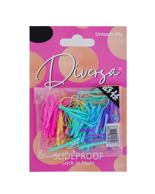Buy Diversa Elastic Plastic Daily Use Hair Ties High Stretchable