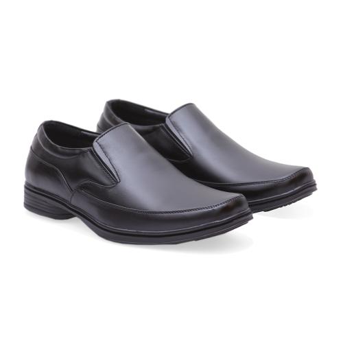 SCEPTRE Black Genuine Leather OFFICE shoes and PARTY wear Formal Shoes without lace for men (SL9532PU)