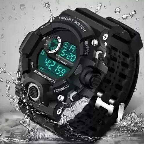 WATCHVERSE Kids Digital Black Sport Mens Smart Watch Gift For Boys And Girls