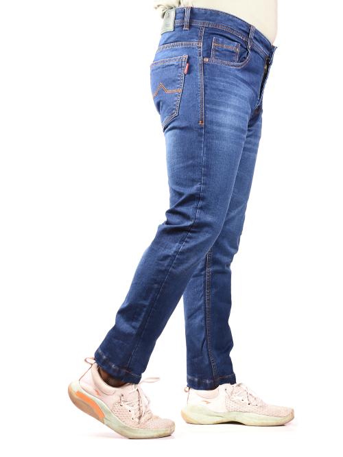 BEZLER Solid Light Blue Jeans l Mens Jeans l Mid Rise Jeans l Solid Denim Blue Jeans For Men's