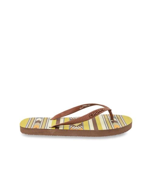 Chupps Women's Brown Flip Flops