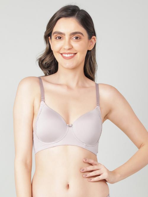 jockey Women Padded Wire-free Light Grey T-shirt Bra