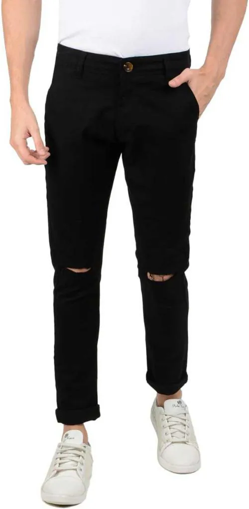 Moulty Men Black Denim Regular Jeans - 36 Size 36