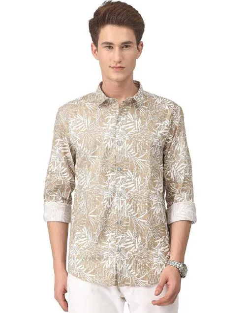 TESSLEE Men's Cotton Solid Formal/Semi Formal Shirt Casual Shirt with Full Sleeve Shirt for Formal & Casual Wear