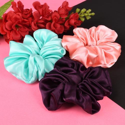 NNR Satin Silk Large Hair Scrunchies For Girls And Womens, Satin Silk